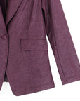 Liquid Leather™ Signature Pocket Blazer - Plum