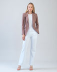 Liquid Leather™ Signature Pocket Blazer - Taupe