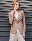Liquid Leather™ Signature Pocket Blazer - Taupe