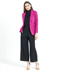 Liquid Leather™ Signature Pocket Blazer - Magenta