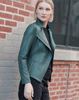 Liquid Leather™ Signature Jacket - Hunter Green - Clara Sunwoo