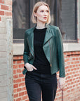Liquid Leather™ Signature Jacket - Hunter Green - Clara Sunwoo