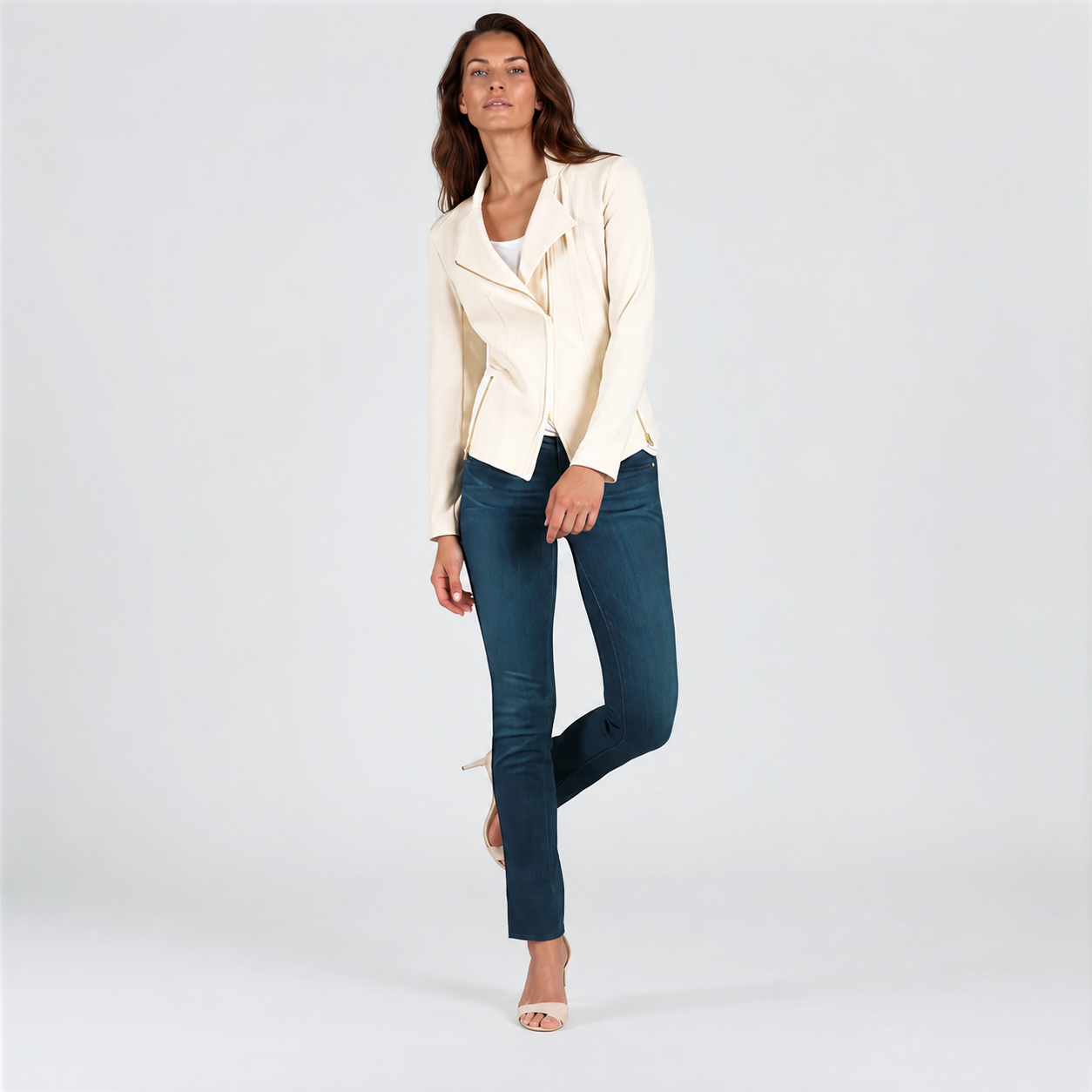 Liquid Leather™ Signature Jacket - Ivory – Clara Sunwoo