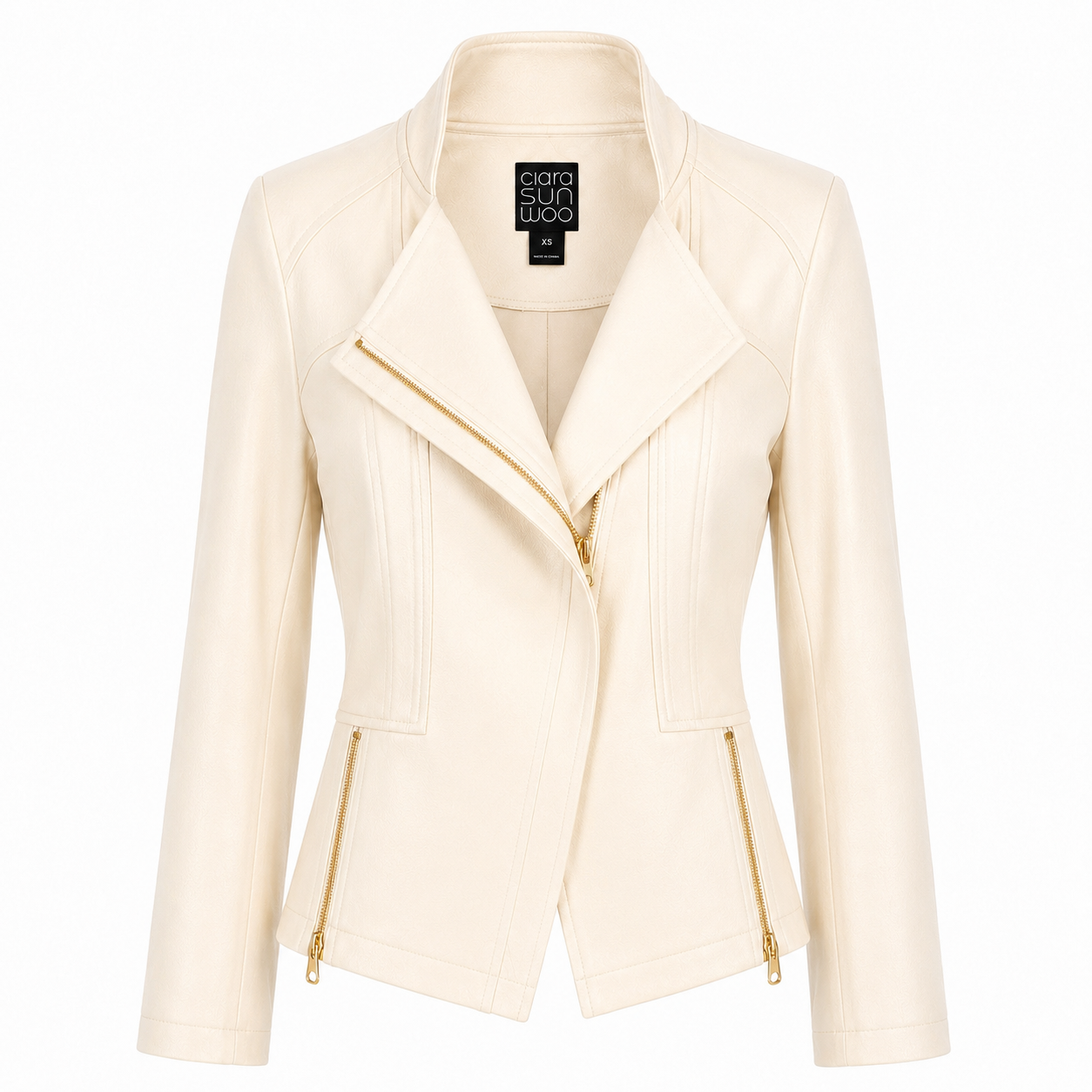 Liquid Leather™ Signature Jacket - Ivory – Clara Sunwoo