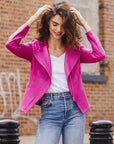 Liquid Leather™ Signature Jacket - Magenta