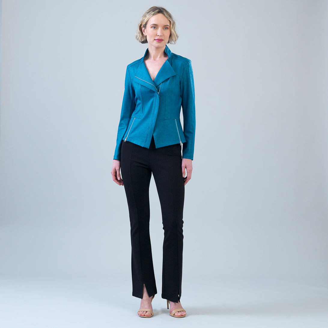 Liquid Leather™ Signature Jacket - Teal – Clara Sunwoo