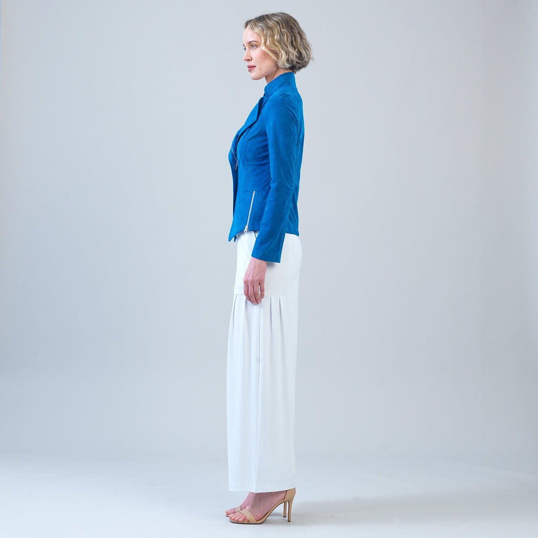 Soft Suede - Signature Jacket - French Blue – Clara Sunwoo