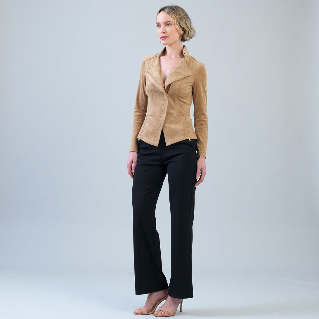 Soft Suede - Signature Jacket - Sand – Clara Sunwoo