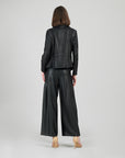 Liquid Leather™ Studded Jacket - Black