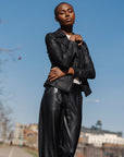 Liquid Leather™ Studded Jacket - Black