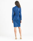 Liquid Leather™ Studded Jacket - Cobalt