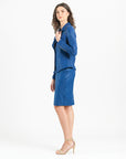 Liquid Leather™ Studded Jacket - Cobalt