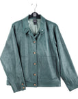 Liquid Leather™ Button Closure Pocket Jacket - Hunter Green - Limited Sizes!