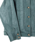 Liquid Leather™ Button Closure Pocket Jacket - Hunter Green - Limited Sizes!