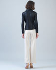 Liquid Leather™ Tailored Sport Zip Jacket - Black