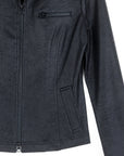 Liquid Leather™ Tailored Sport Zip Jacket - Black
