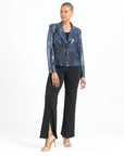 Shimmer Sequin - Modern Button Blazer - Gunmetal - Limited Sizes