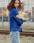 Liquid Leather™ Biker Jacket - Cobalt