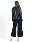Liquid Leather™ Sheen Moto Zip Jacket - Black - Final Sale