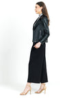 Liquid Leather™ Sheen Moto Zip Jacket - Black - Final Sale