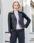 Liquid Leather™ Sheen Moto Zip Jacket - Black - Final Sale