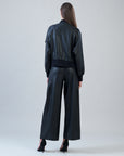 Liquid Leather™ Classic Bomber Jacket - Black