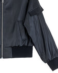 Liquid Leather™ Classic Bomber Jacket - Black