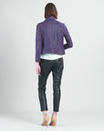 Liquid Leather™ Double Zip Pocket Jacket - Eggplant - Final Sale!