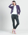 Liquid Leather™ Double Zip Pocket Jacket - Eggplant - Final Sale!