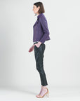 Liquid Leather™ Double Zip Pocket Jacket - Eggplant - Final Sale!