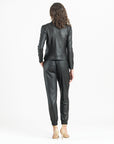 Liquid Leather™ Double Zip Pocket Jacket - Black