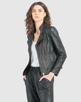 Liquid Leather™ Double Zip Pocket Jacket - Black