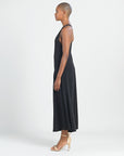 V-Neck Cross Back Jumpsuit - Black