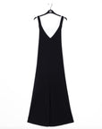 V-Neck Cross Back Jumpsuit - Black