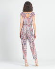 Back Cut Out Jogger Pocket Jumpsuit - Boho Weave - Final Sale!