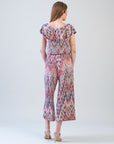 Ruffle Off Shoulder Pocket Jumpsuit - Boho Weave - Final Sale!