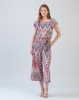 Ruffle Off Shoulder Pocket Jumpsuit - Boho Weave - Final Sale!