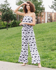 Tube Top Pocket Jumpsuit - Chevron Stripe - Final Sale!