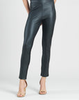 Liquid Leather™ Sheen Two-Tone Legging - Black