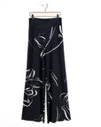 Signature Palazzo Pant - Floral Outline