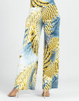 Butter Knit - Palazzo Pant - Palm Feather