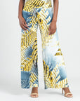 Butter Knit - Palazzo Pant - Palm Feather