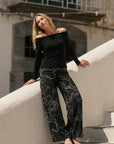Signature Palazzo Pant - Floral Starlight