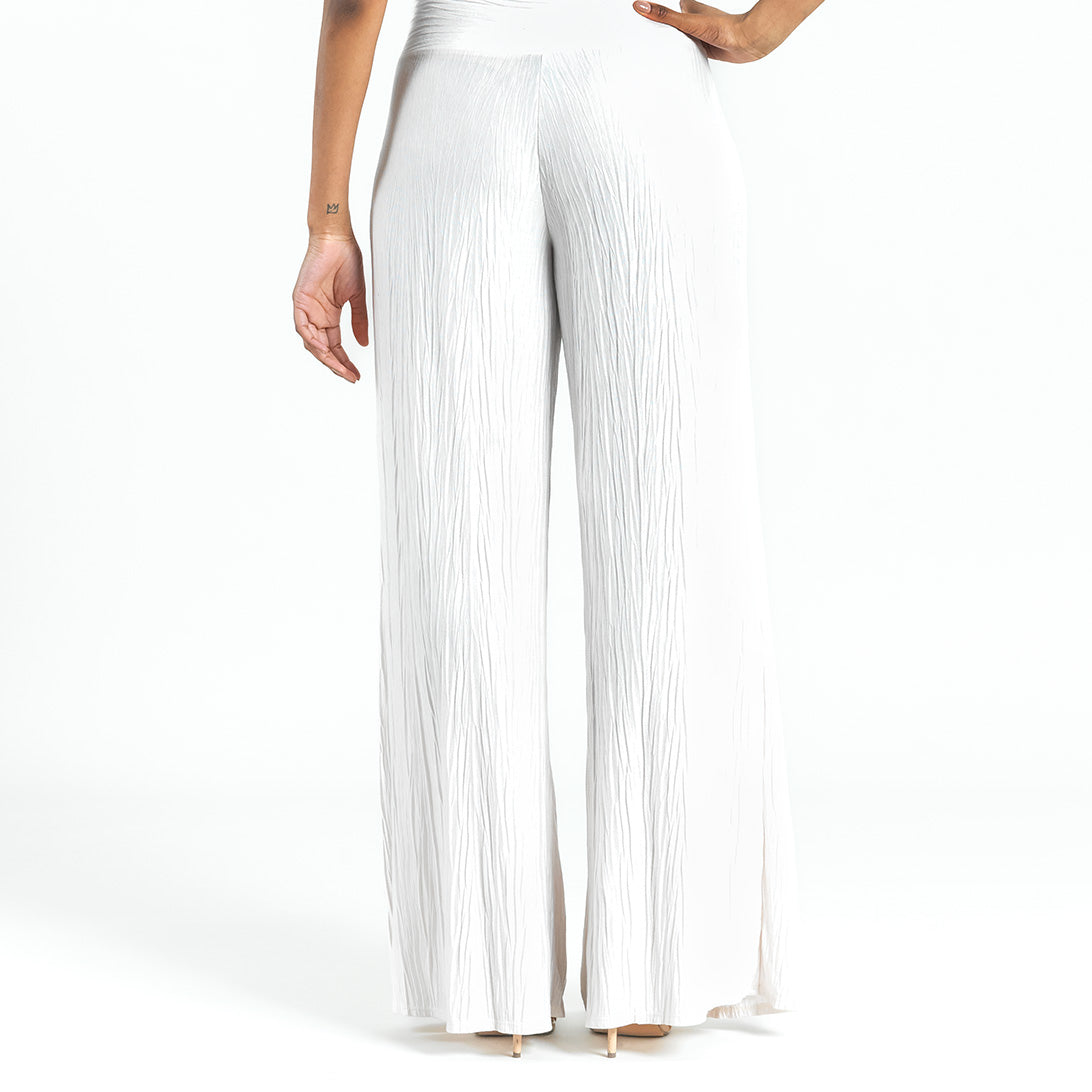 Soft Pleat Knit - Palazzo Pant - Ivory - Final Sale! – Clara Sunwoo