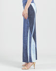 Silky Pleat Knit - Palazzo Pant - Lunar Stripe - Limited Sizes!