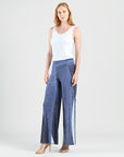 Silky Pleat Knit - Palazzo Pant - Lunar Stripe - Limited Sizes!