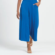 Soft Textured Rayon - Side Pocket Culotte Pant - Cobalt - Final Sale!