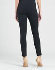 Ponte Knit - Slim Rider Pant - Black