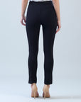 Ponte Knit - Slim Rider Pant - Black