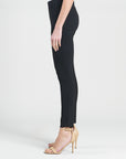 Ponte Knit - Slim Rider Pant - Black